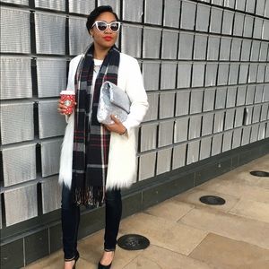 White Faux Fur Coat